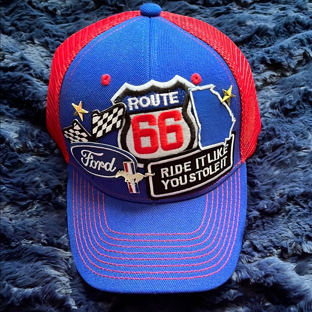 Ford Route 66 Blue and Red Kids Cap